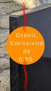 Emissivité du Granit